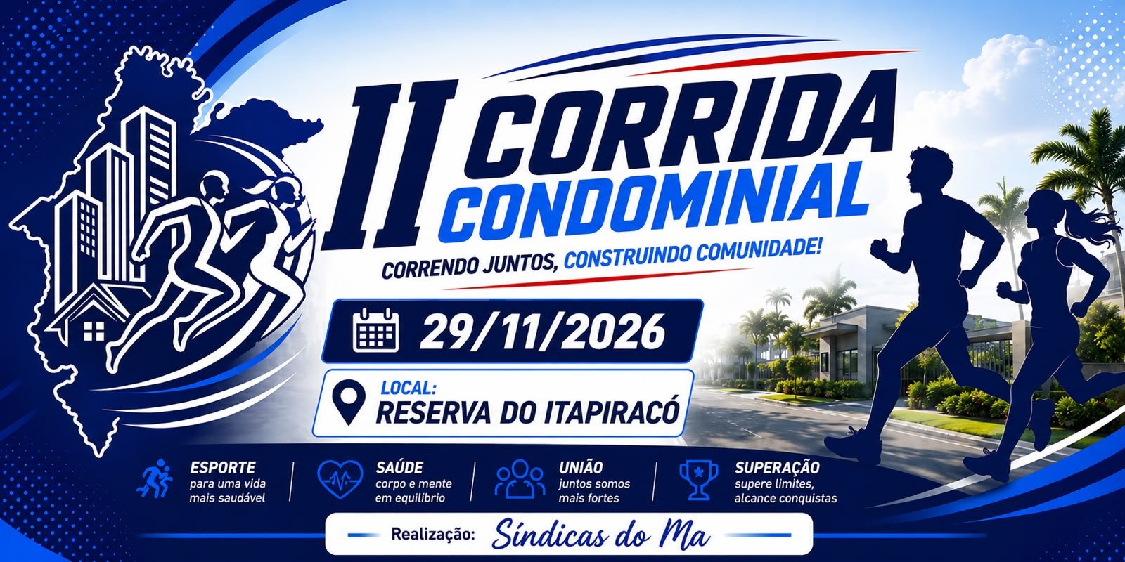 Arte oficial da II Corrida Condominial do Maranhão