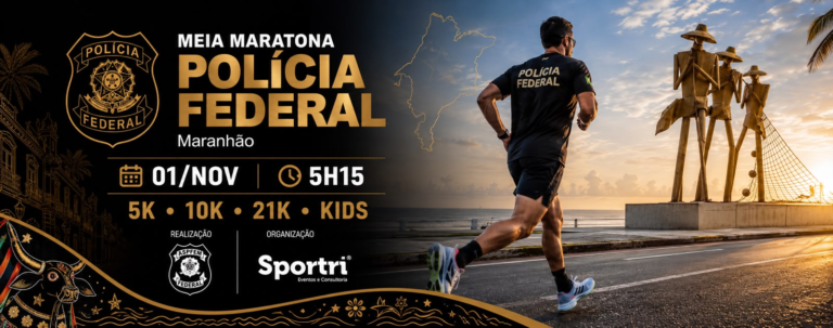 Imagem oficial: Meia Maratona da Polícia Federal do Maranhão